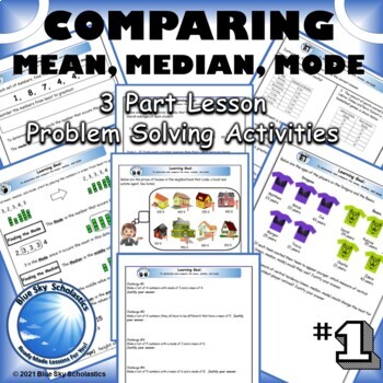 problem solving mean median mode range