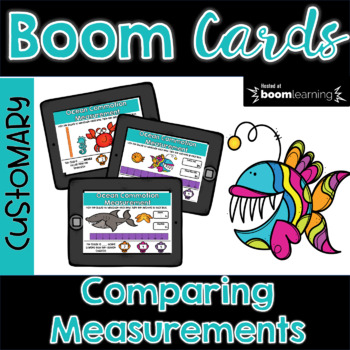 Preview of Comparing Measurements BOOM Cards | Distance Learning