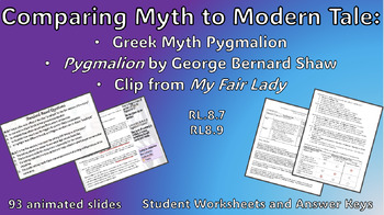 Preview of Comparing Myth and Modern Texts through Pygmalion RL.8.7 and RL.8.9