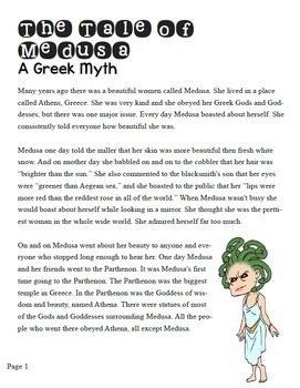 medusa greek mythology for kids