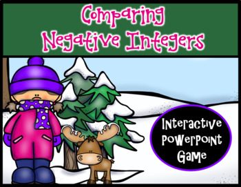 Preview of Comparing Negative Integers ~ Interactive PPT Game