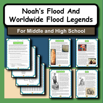 Preview of Comparing Noah's Flood to World Flood Legends Activity: Middle and High School