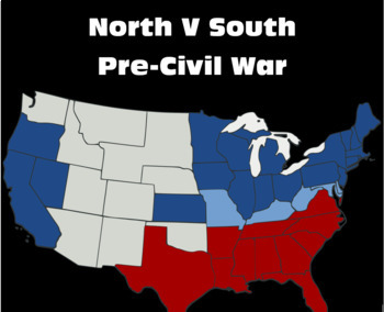 Preview of Comparing North Vs South Pre Civil War