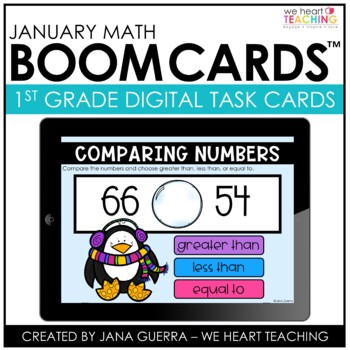 Preview of Comparing Numbers Boom Cards™ | Greater than Less than