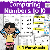 Comparing Numbers 0-10 | Differentiated Worksheets