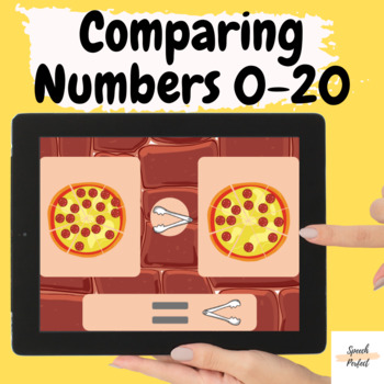 Preview of Comparing Numbers 0-20 Pizza counting