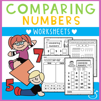 Preview of Comparing Numbers 0-20 Worksheets