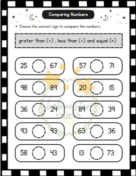 Comparing Numbers 1-10 | 1-100 Digital Resource grater ,less than and ...