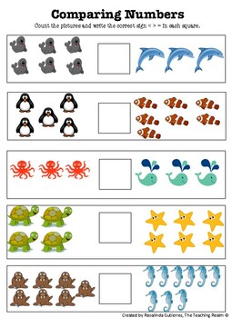 comparing numbers 1 10 by theteachingrealm teachers pay