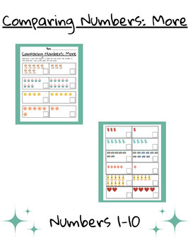 Preview of Comparing Numbers 1-10: More