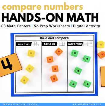 Preview of Comparing Numbers 1 to 10 Kindergarten Math Centers