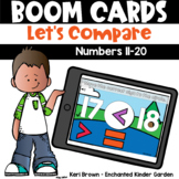 Comparing Numbers 11-20 Boom Cards