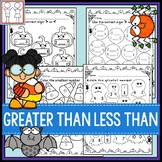 Greater Than Less Than Worksheets - Halloween