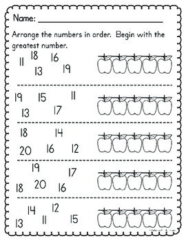 Comparing Numbers Worksheets by Catherine S | TPT