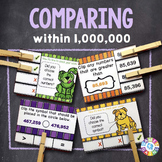 Comparing and Ordering Whole Numbers Place Value Task Card
