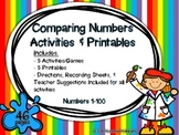 Comparing Numbers: Activities & Printables {1-100}