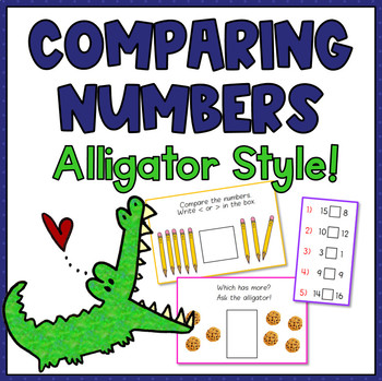 Preview of Comparing Numbers, Alligator Style!