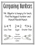 Comparing Numbers Anchor Chart - Greater Than Less Than
