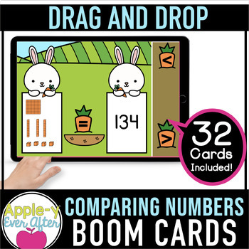 Preview of Comparing Numbers | Boom Cards™ - Distance Learning