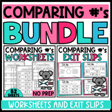 Comparing 2 Digit Numbers Bundle: No Prep Worksheets and E