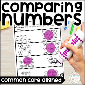 Preview of Comparing Numbers - Common Core Aligned for Kindergarten - Numbers 0-10