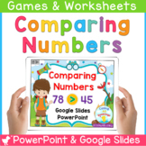 Comparing Numbers Digital Centers | PowerPoint and Google Slides
