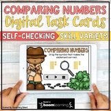 Comparing Numbers Digital Math Activities | Comparing Numbers Math BOOM Cards
