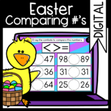 Comparing Numbers: Easter Themed: Google Classroom: Digita