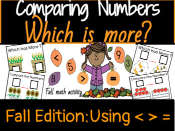 Preview of Comparing Numbers - Kindergarten & First Grade Math (Distance Learning)