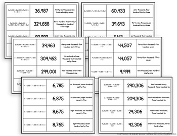 comparing numbers game 4th grade math centers 4 nbt 2 by blair turner