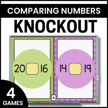 Preview of Comparing Numbers Game - Greater Than Less Than - Knockout
