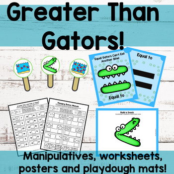 Preview of Comparing Numbers/Greater Than, Less Than, Equal To Alligators