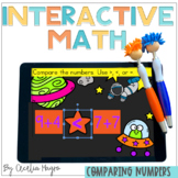 Comparing Numbers Greater Than Less Than Equal to   Space Themed