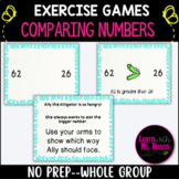 Comparing Numbers Greater Than Less Than Whole Group Game 