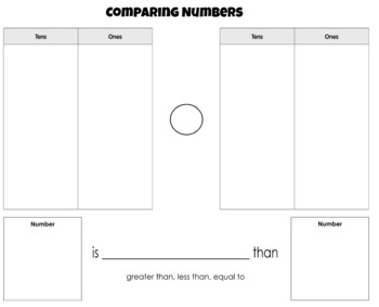 Preview of Comparing Numbers Mat