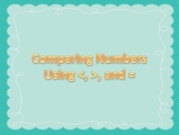 Comparing Numbers Math Game 