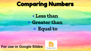 Preview of Comparing Numbers (Missing number challenge)