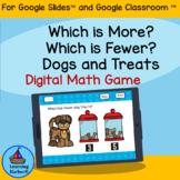 Comparing Numbers More or Fewer for Google Classroom Dista