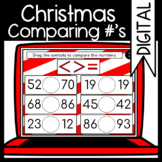 Comparing Numbers: Moveable Math Christmas Themed: Digital