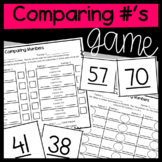Comparing Numbers Math Game for Partners Kindergarten, Fir