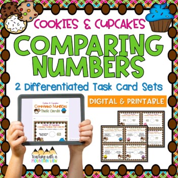 Preview of Comparing Numbers Task Cards