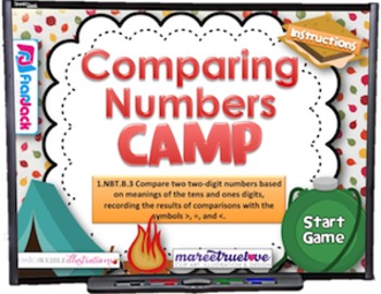 Preview of Comparing Numbers Smart Board Game