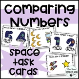 Comparing Numbers Space Task Cards