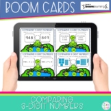 Comparing Numbers Spring Place Value for 2nd Grade  Boom Cards