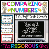 Comparing Numbers Task Cards - Digital Google Forms - Test Prep
