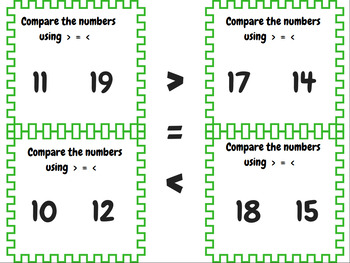 Comparing Numbers: Teens by Play Like A Kinder | TPT