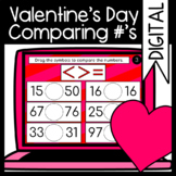 Comparing Numbers: Valentines Day Themed: Google Classroom