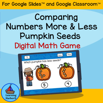 Preview of Comparing Numbers Which Has More? Which Has Less?  Pumpkin Farm Kids