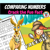 Comparing Numbers Worksheet Activity - Crack the Fun Fact! FREE
