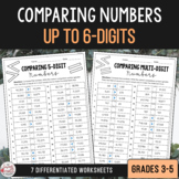 Comparing Numbers up to Hundred Thousands Worksheets